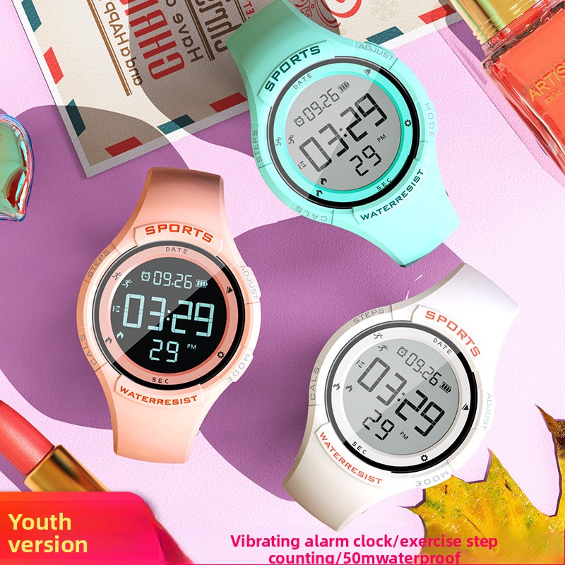 Running Watch - 2026 Nieuw siliconen waterdicht LED-horloge voor