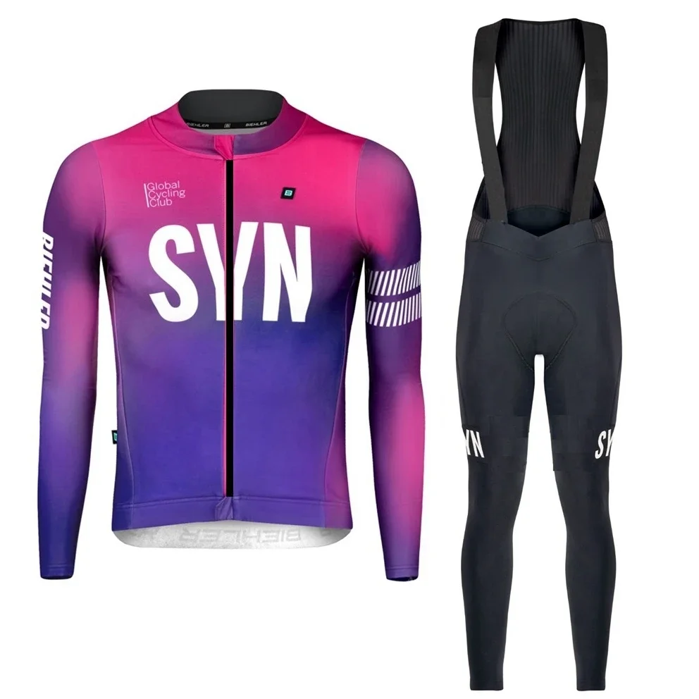 Race Bib - SYN-Kleurrijke fietskleding voor heren met lange