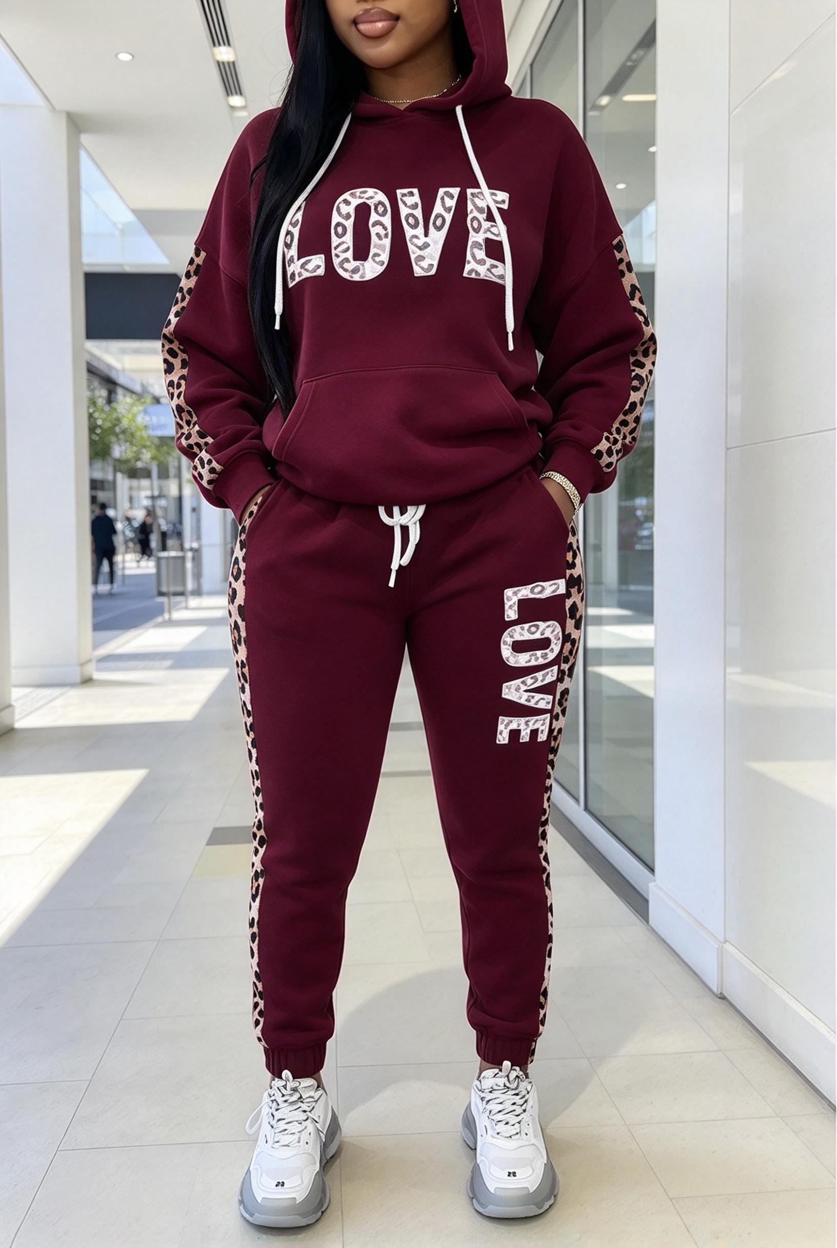 Joggers Pants - Dames trainingspak met capuchon, hoodie en
