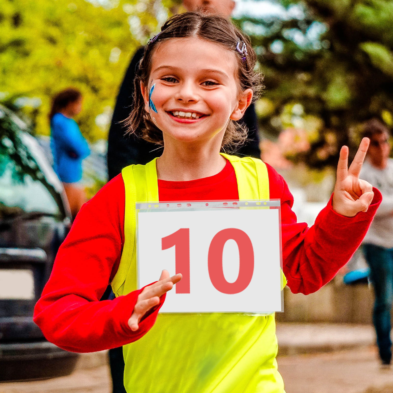 100 stuks transparante nummerh - Race Bib recensie en prijs